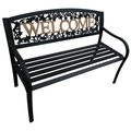 Leigh Country Welcome Bench - Black and Gold TX 94108